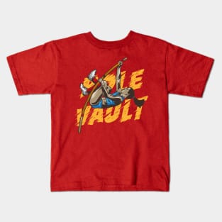 pole vault vector illustration Kids T-Shirt